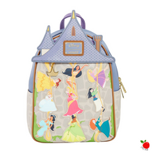 Load image into Gallery viewer, Loungefly Disney Rapunzel Princesses Climbing Castle Mini Backpack - Poisoned Apple UK