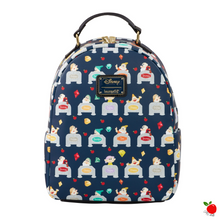 Load image into Gallery viewer, Loungefly Disney Princess Snow White Seven Dwarfs Mini Backpack - Poisoned Apple UK