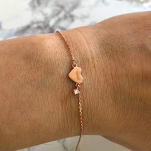 Load image into Gallery viewer, Dainty Heart, Butterfly or Star Bracelet in Rose / Yellow Gold Plating - Poisoned Apple UK