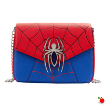 Load image into Gallery viewer, Loungefly Marvel Spiderman Colour Block Crossbody Bag - Poisoned Apple UK
