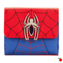 Load image into Gallery viewer, Loungefly Marvel Spiderman Colour Block Wallet - Poisoned Apple UK