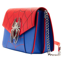Load image into Gallery viewer, Loungefly Marvel Spiderman Colour Block Crossbody Bag - Poisoned Apple UK