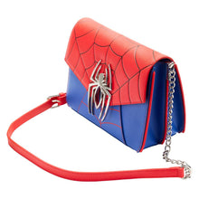 Load image into Gallery viewer, Loungefly Marvel Spiderman Colour Block Crossbody Bag - Poisoned Apple UK