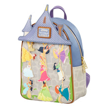 Load image into Gallery viewer, Loungefly Disney Rapunzel Princesses Climbing Castle Mini Backpack - Poisoned Apple UK