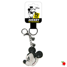 Load image into Gallery viewer, Disney Mickey Face Rhinestone Premium Keyring on Poisoned Apple UK
