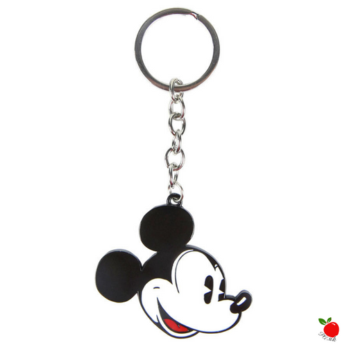 Disney Mickey Mouse Face Metal Keyring on Poisoned Apple UK
