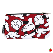 Load image into Gallery viewer, Loungefly Disney Mickey Mouse Hands Nylon Pouch Poisoned Apple UK
