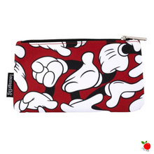 Load image into Gallery viewer, Loungefly Disney Mickey Mouse Hands Nylon Pouch Poisoned Apple UK
