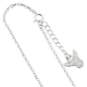 Harry Potter Always Nameplate Necklace Embellished with Crystals in Sterling Silver - Poisoned Apple UK