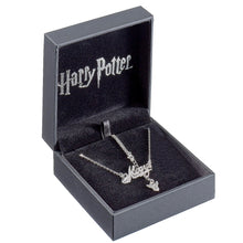 Load image into Gallery viewer, Harry Potter Always Nameplate Necklace Embellished with Crystals in Sterling Silver - Poisoned Apple UK
