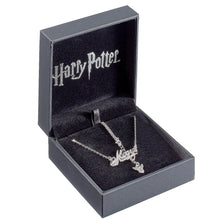 Load image into Gallery viewer, Harry Potter Always Nameplate Necklace Embellished with Crystals in Sterling Silver - Poisoned Apple UK