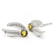 Load image into Gallery viewer, Harry Potter Golden Snitch Stud Earrings Sterling Silver with Crystal Elements - Poisoned Apple UK
