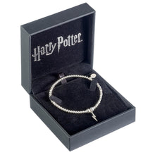 Load image into Gallery viewer, Harry Potter Sterling Silver Ball Bead Bracelet &amp; Lightning Bolt Charm with Crystal Elements - Poisoned Apple UK
