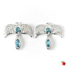 Load image into Gallery viewer, Harry Potter Sterling Silver Diadem Stud Earrings - Poisoned Apple UK