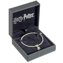 Load image into Gallery viewer, Harry Potter Sterling Silver Ball Bead Bracelet & Golden Snitch Charm with Crystal Elements - Poisoned Apple UK