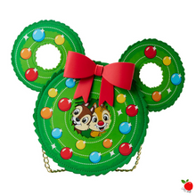 Load image into Gallery viewer, Loungefly Disney Chip and Dale Christmas Tree Ornament Crossbody Bag - Poisoned Apple UK
