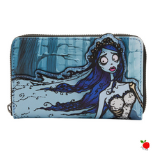 Load image into Gallery viewer, Loungefly Tim Burton The Corpse Bride Emily Bouquet Zipped Wallet - Poisoned Apple UK
