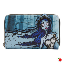 Load image into Gallery viewer, Loungefly Tim Burton The Corpse Bride Emily Bouquet Zipped Wallet - Poisoned Apple UK