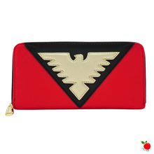 Load image into Gallery viewer, Loungefly Marvel Dark Phoenix Suit Wallet - Rare Item. Heart Logo - Poisoned Apple UK
