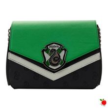 Load image into Gallery viewer, Loungefly Harry Potter Slytherin Chain Strap Crossbody Bag - Poisoned Apple UK
