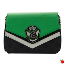 Load image into Gallery viewer, Loungefly Harry Potter Slytherin Chain Strap Crossbody Bag - Poisoned Apple UK