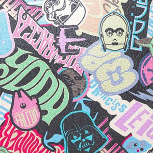 Loungefly Star Wars Pastel Graffiti Sticker All Over Print Mini Backpack - Poisoned Apple UK