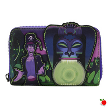 Load image into Gallery viewer, Loungefly Disney Tiana Princess and the Frog Dr. Facilier Small Zip Wallet - Poisoned Apple UK