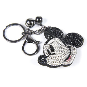 Disney Mickey Face Rhinestone Premium 3D Keyring - Poisoned Apple UK