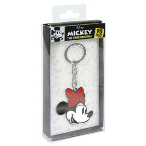 Disney Minnie Face Metal Keyring - Poisoned Apple UK