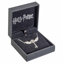 Load image into Gallery viewer, Harry Potter Sterling Silver Flying Key Necklace with Crystals - Poisoned Apple UK