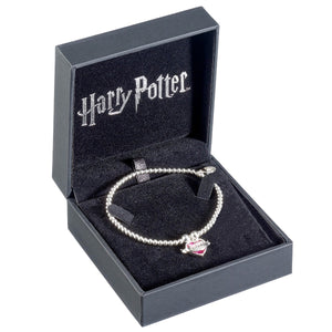 Harry Potter Sterling Silver Ball Bead Bracelet & Love Potion Charm with Crystal Elements - Poisoned Apple UK