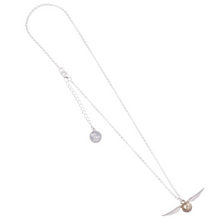 Load image into Gallery viewer, Harry Potter Golden Snitch Charm Necklace in Sterling Silver - Poisoned Apple UK