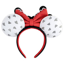 Load image into Gallery viewer, Loungefly Disney Mickey and Minnie Love Heart Headband Ears - Poisoned Apple UK
