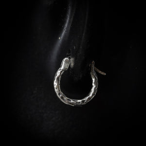 Brutal Hoops in Sterling Silver