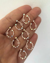 Load image into Gallery viewer, U Shaped Spring Earrings in Silver, Yellow Gold Plated or Rose Gold Plated
