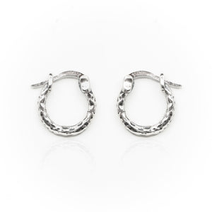 Brutal Hoops in Sterling Silver