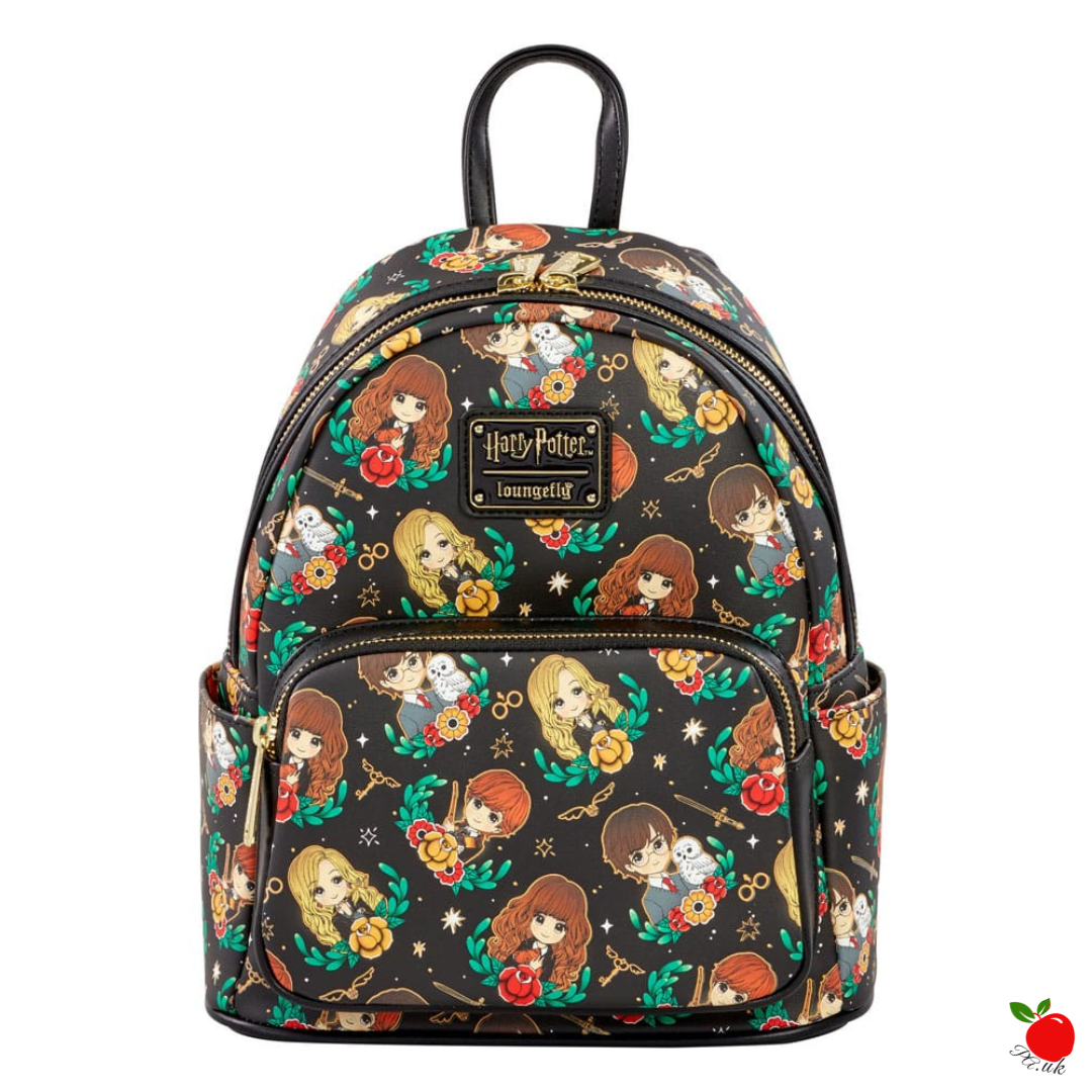 harry potter chibi mini backpack Loungefly Harry Potter Glow In The Dark AOP Kawaii Mini Backpack