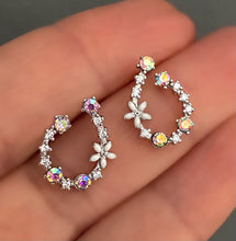 Load image into Gallery viewer, U Shaped Spring Earrings in Silver, Yellow Gold Plated or Rose Gold Plated
