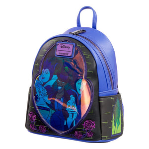Loungefly Disney Villains Stained Glass Mini Backpack Glow in