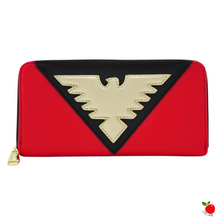 Load image into Gallery viewer, Loungefly Marvel Dark Phoenix Suit Wallet - Rare Item. Heart Logo - Poisoned Apple UK
