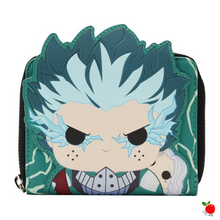 Load image into Gallery viewer, Pop! by Loungefly My Hero Academia Deku Infinity Cosplay Wallet - Glow in the Dark - Poisoned Apple UK
