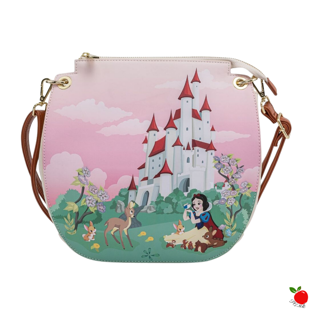 Loungefly Disney Snow White Castle Crossbody Bag Poisoned Apple UK