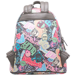 Loungefly Star Wars Pastel Graffiti Sticker All Over Print Mini Backpack - Poisoned Apple UK