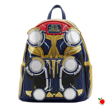 Load image into Gallery viewer, Loungefly Marvel Thor Love And Thunder Cosplay Glow In The Dark Mini Backpack - Poisoned Apple UK
