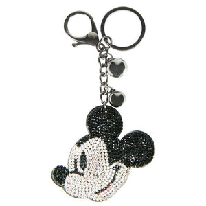 Disney Mickey Face Rhinestone Premium 3D Keyring - Poisoned Apple UK