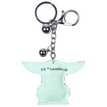 Load image into Gallery viewer, Star Wars The Mandalorian Yoda Child Rhinestone Premium 3D Keyring - Poisoned Apple UK
