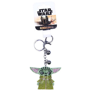 Star Wars The Mandalorian Yoda Child Rhinestone Premium 3D Keyring - Poisoned Apple UK